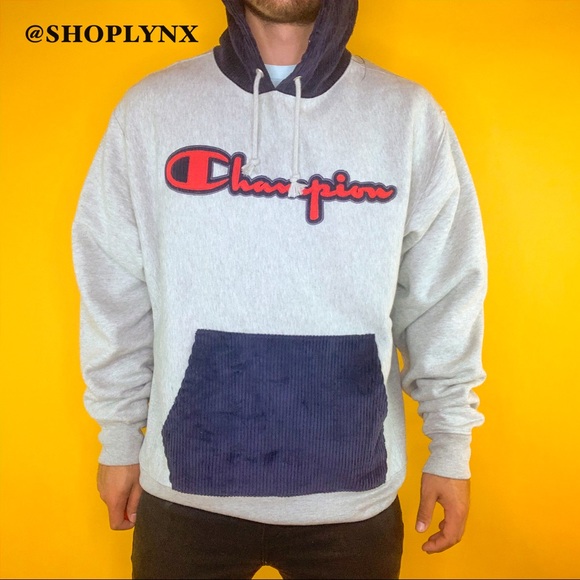 ♥️SOLD♥️Champion New Gray Logo Hoodie - Picture 4 of 8